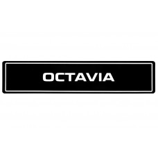 Genuine Skoda Car Plate Octavia